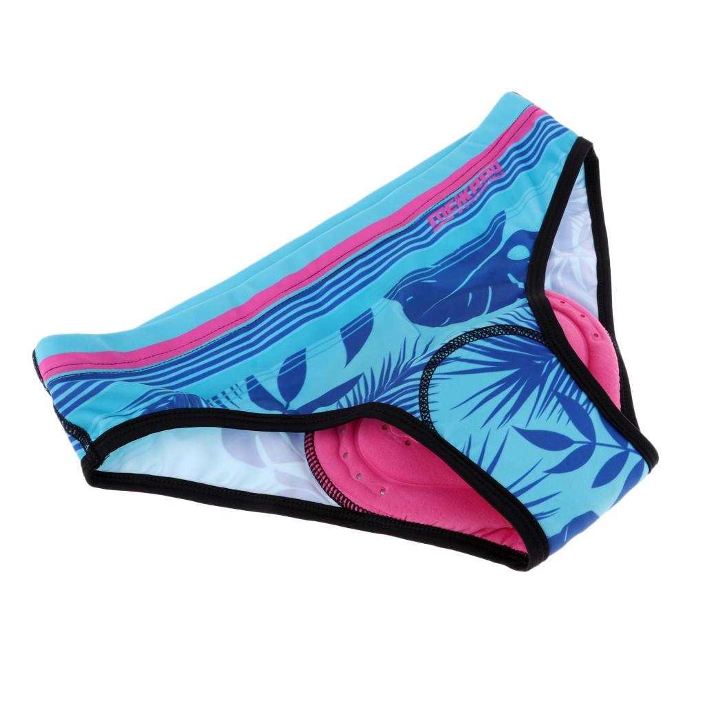 Cycling Gear Padding - กางเกงในจักรยานแบบมีแผ่นรองสำหรับผู้หญิง กางเกงปั่นจักรยานเนื้อนุ่ม แห้งเร็ว สำหรับปั่นจักรยานบนถนนและเสือภูเขา เหมาะสำหรับการปั่นระยะไกล สวมใส่สบาย