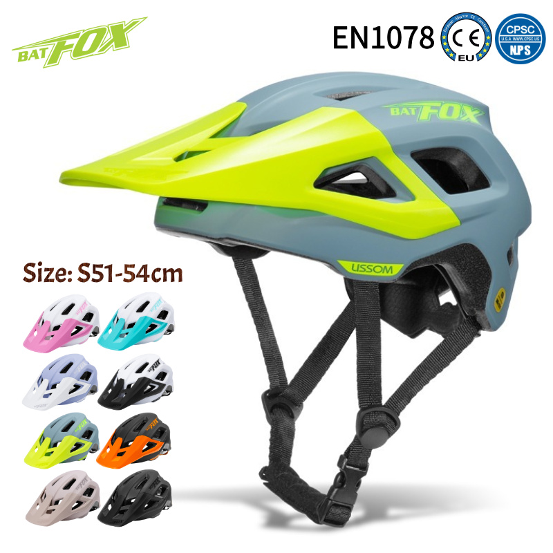 Youth Cycling Gear - BATFOX หมวกกันน็อคปั่นจักรยาน ไซส์ S 51-54 ซม.