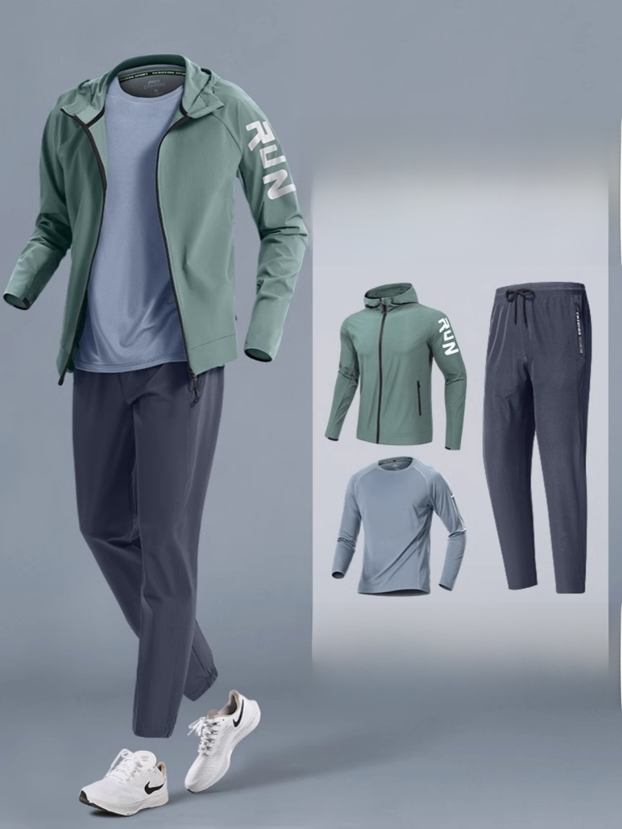 Youth Cycling Gear - ชุดวิ่งออกกำลังกายกลางแจ้งสำหรับผู้ชาย Aymelon ชุดปั่นจักรยานฤดูหนาว แห้งเร็ว ระบายอากาศได้ดี ชุดวิ่งออกกำลังกาย
