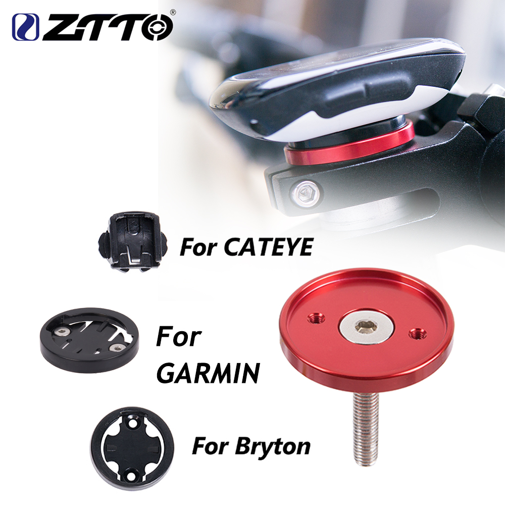 Cycling Gear Mount - ZTTO MTB ที่ใส่คอมพิวเตอร์จักรยานเสือหมอบฝาบนจักรยานนาฬิกาจับเวลาจักรยาน GPS น้ำหนักเบามากสำหรับ Garmin