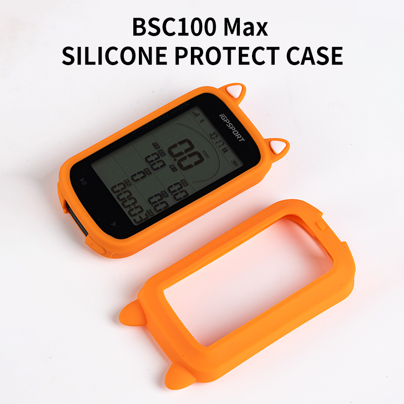 Bike Computer Gps - ฝาครอบป้องกันซิลิโคนสำหรับเคส IGPSPORT BSC100Max ของคอมพิวเตอร์จักรยาน GPS พร้อมฟิล์มกันรอยหน้าจอ
