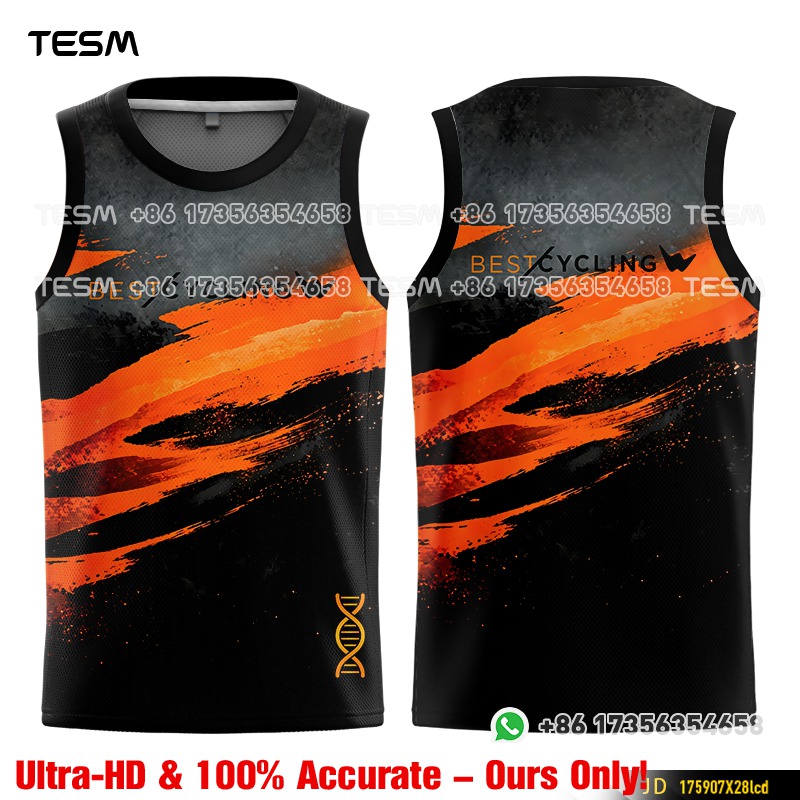 Cycling Jersey - เสื้อกั๊กไร้แขนสำหรับเด็กผู้ชาย ระบายอากาศได้ดี แห้งเร็ว เสื้อปั่นจักรยานสำหรับจักรยานเสือภูเขาและจักรยานถนน เสื้อกีฬาไร้แขนสำหรับวิ่งในฤดูร้อน