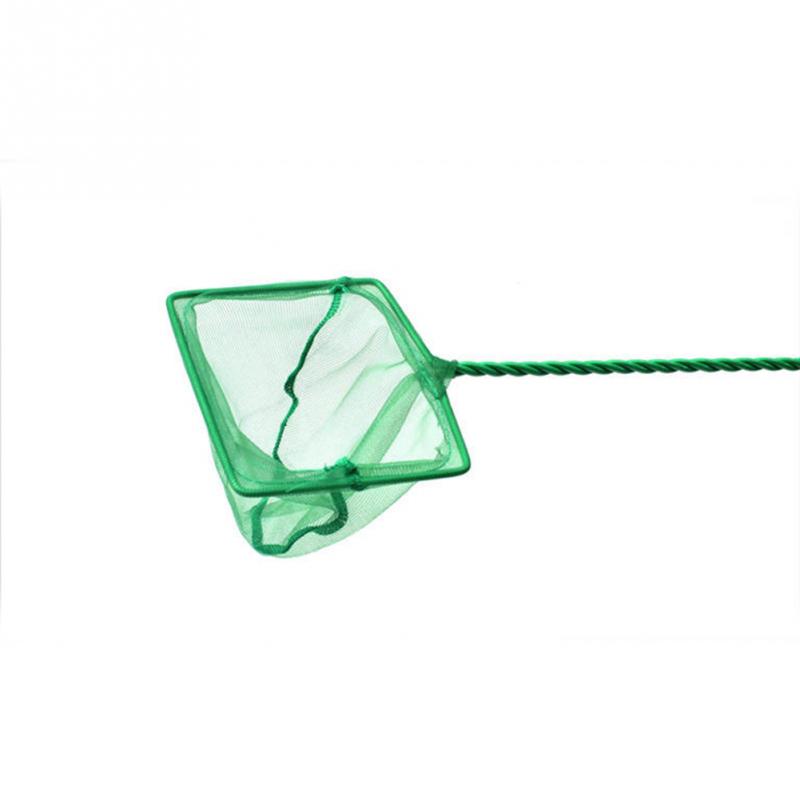 Cycling Landing Gear - ตาข่ายดักปลาแบบพกพา ด้ามยาว รูปทรงสี่เหลี่ยม 1 ชิ้น อุปกรณ์ตกปลาสำหรับตู้ปลา