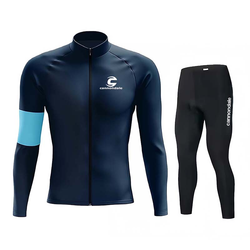 Cycling Jersey - เสื้อเจอร์ซีย์ปั่นจักรยานแขนยาวสำหรับผู้ชายแคนนอนเดลเสื้อผ้าปั่นจักรยานเสือภูเขาตาข่ายป้องกันรังสียูวีฤดูใบไม้ผลิและฤดูใบไม้ร่วง