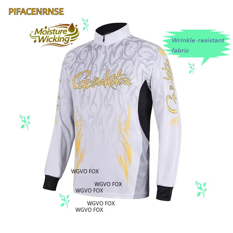 Cycling Jersey - เสื้อเจอร์ซีย์ตกปลา เสื้อฮู้ดระบายอากาศได้ดี สำหรับกิจกรรมกลางแจ้ง แห้งเร็ว เสื้อผ้าสำหรับเดินป่า ปั่นจักรยาน