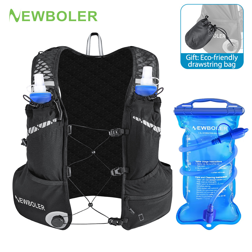 Cycling Gear Vest - กระเป๋าเป้สะพายหลังแบบระบายอากาศ 8 ลิตร สำหรับวิ่งเทรล มาราธอน ปั่นจักรยาน