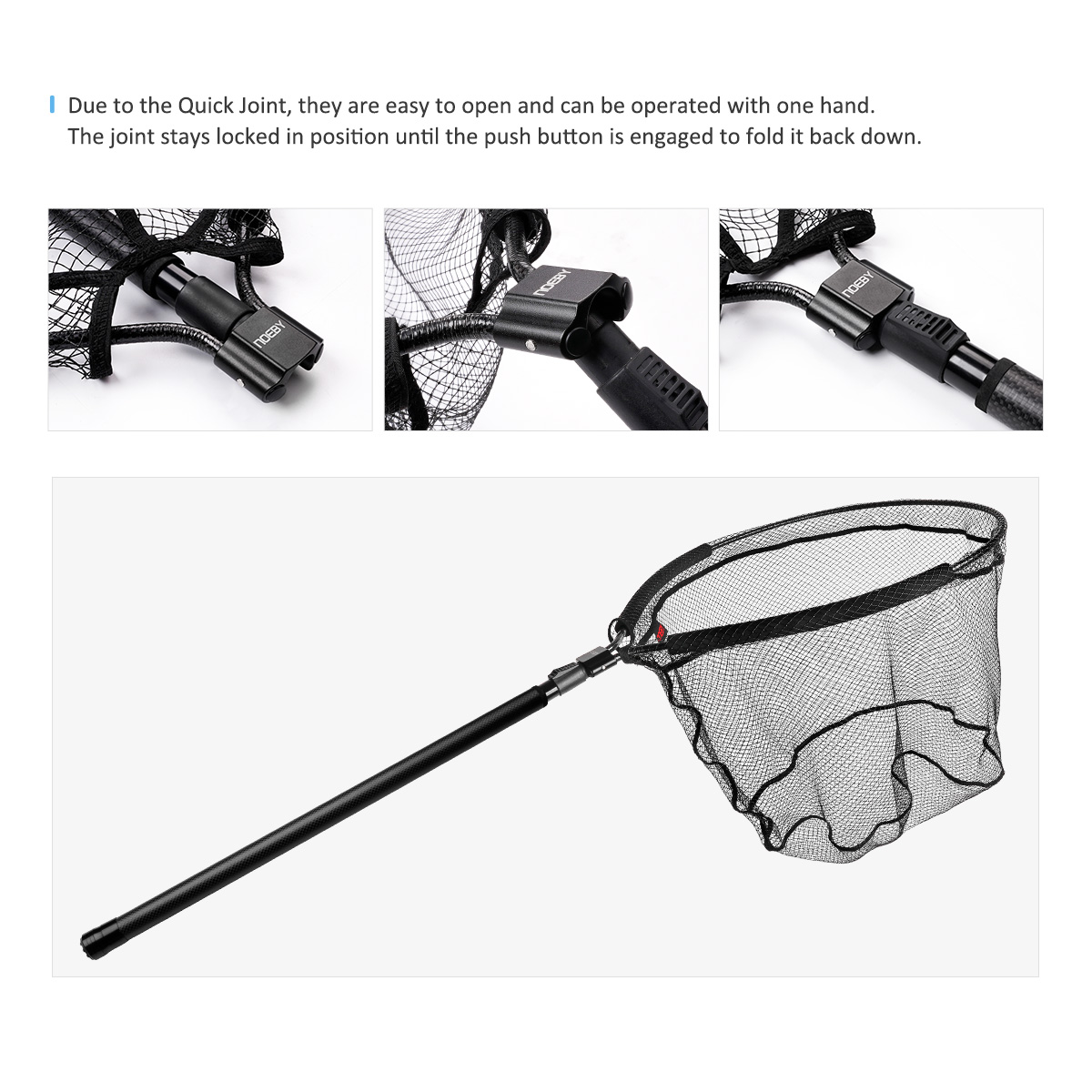 NOEBY ตาข่ายจับปลาแบบยืดหดได้  - Cycling Landing Gear บทวิจารณ์และราคา
