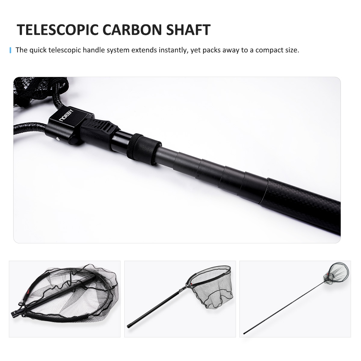 NOEBY ตาข่ายจับปลาแบบยืดหดได้  - Cycling Landing Gear บทวิจารณ์และราคา