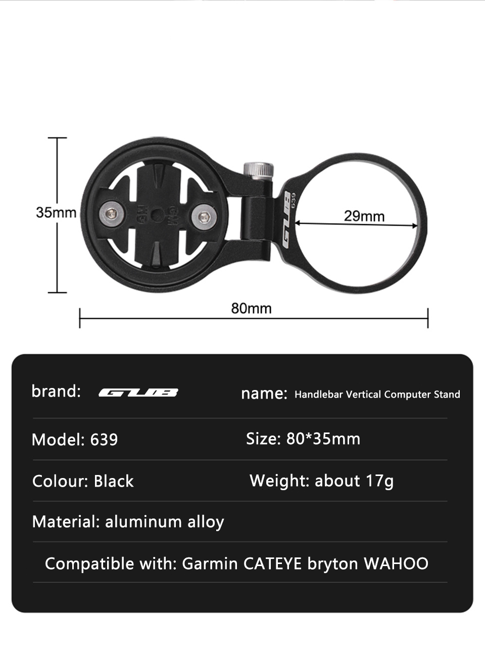 ที่ยึดจักรยาน GUB 639 สำหรับติ - Cycling Gear Mount บทวิจารณ์และราคา