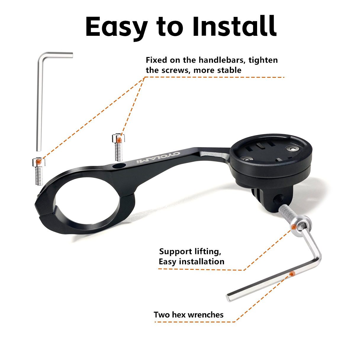 ขายึดไฟหน้าจักรยานอะลูมิเนียมอ - Cycling Gear Mount บทวิจารณ์และราคา