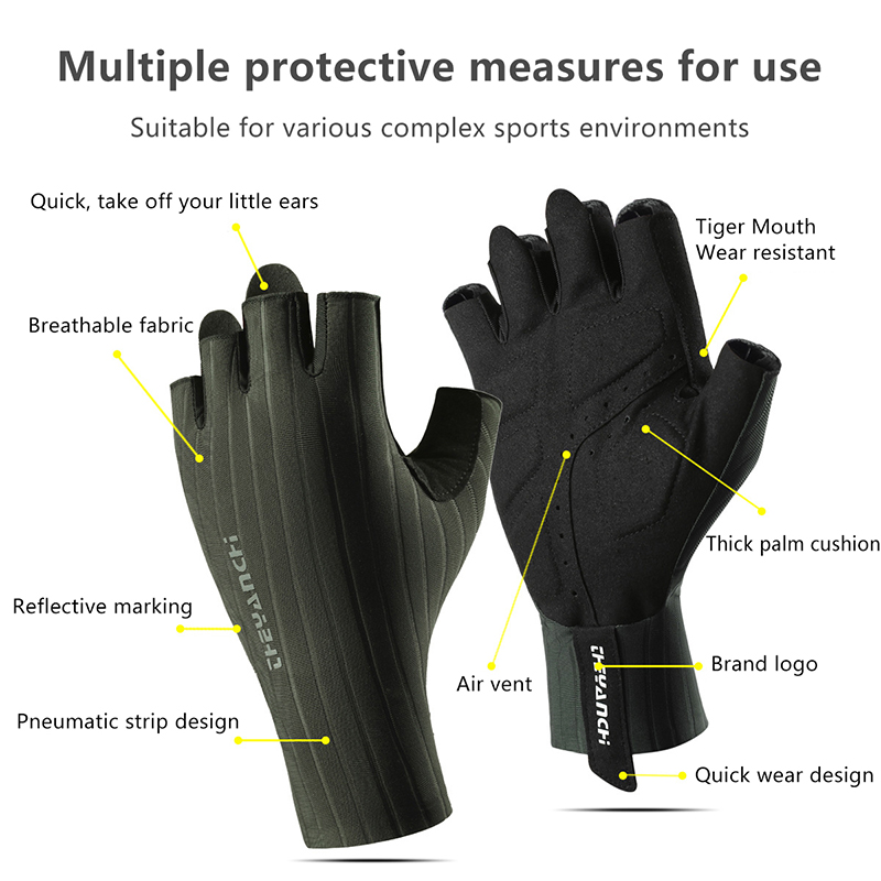 ถุงมือปั่นจักรยานแบบครึ่งนิ้วร - Cycling Gear Padding บทวิจารณ์และราคา