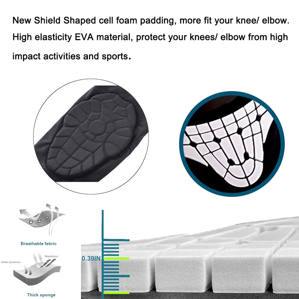 สนับเข่า/สนับศอกแบบรังผึ้งสำหร - Youth Cycling Gear บทวิจารณ์และราคา